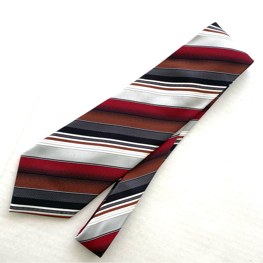 Venetto BURGUNDY/BLACK Diagonal Necktie